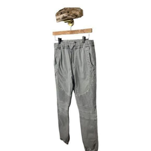The Buckle DepartWest Hi Rise Light Army Green Moto Joggers S - Picture 3 of 8